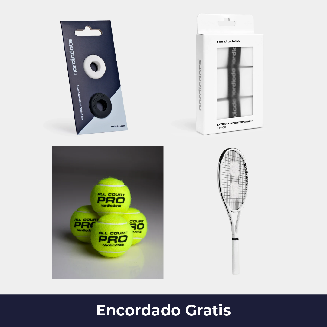 Pack Raqueta Tenis Model 100 Blanca