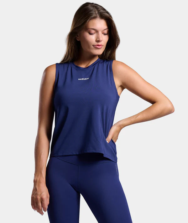 Camiseta sin mangas Elegance Azul Marino