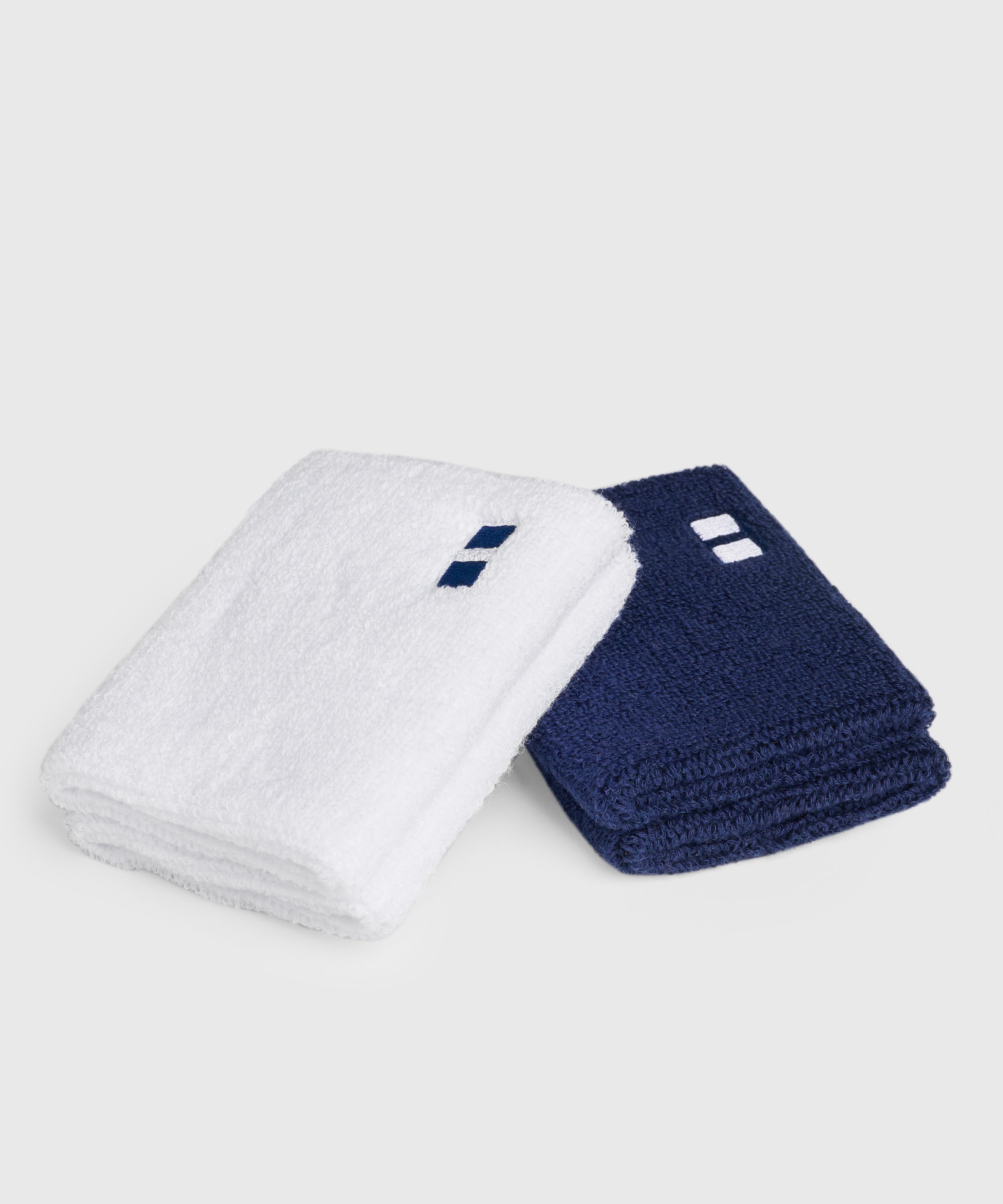 4 Muñequeras Match - Blanco / Navy