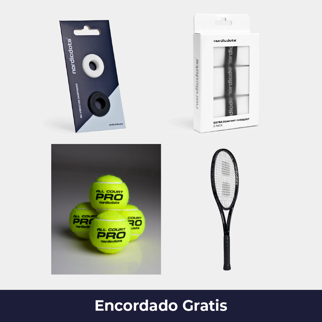 Pack Raqueta Tenis Model 100 Negra