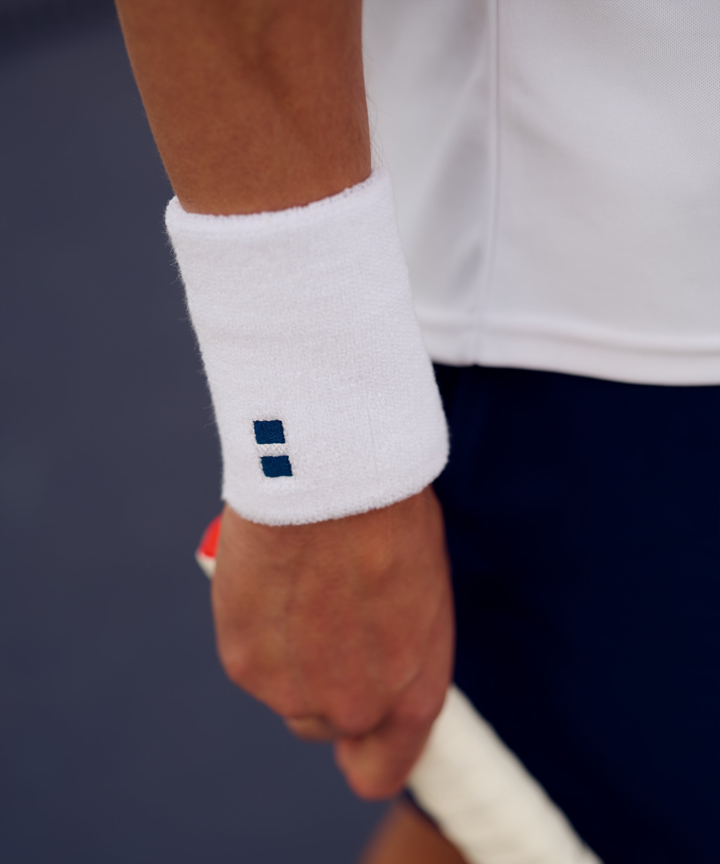 4 Muñequeras Match - Blanco / Navy