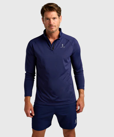 Camiseta deportiva de manga larga hombre - Azul marino
